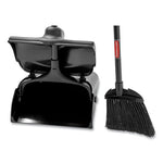 Load image into Gallery viewer, Lobby Pro Upright Dustpan, With Cover, 12.5w X 37h, Plastic Pan/metal Handle, Black
