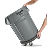 Load image into Gallery viewer, Vented Round Brute Container, 20 Gal, Plastic, Gray
