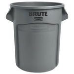 Load image into Gallery viewer, Vented Round Brute Container, 20 Gal, Plastic, Gray
