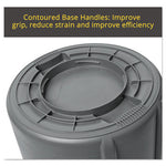 Load image into Gallery viewer, Vented Round Brute Container, 20 Gal, Plastic, White
