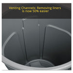 Load image into Gallery viewer, Vented Round Brute Container, 20 Gal, Plastic, White
