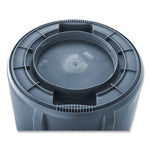 Load image into Gallery viewer, Vented Round Brute Container, 32 Gal, Plastic, Gray
