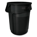 Load image into Gallery viewer, Vented Round Brute Container, 44 Gal, Plastic, Black
