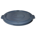 Load image into Gallery viewer, Brute Self-draining Flat Top Lids, 24.5&quot; Diameter X 1.5h, Gray
