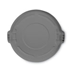 Load image into Gallery viewer, Brute Self-draining Flat Top Lids For 55 Gal Round Brute Containers, 26.75&quot; Diameter, Gray
