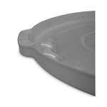 Load image into Gallery viewer, Brute Self-draining Flat Top Lids For 55 Gal Round Brute Containers, 26.75&quot; Diameter, Gray
