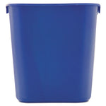 Load image into Gallery viewer, Deskside Recycling Container, Small, 13.63 Qt, Plastic, Blue
