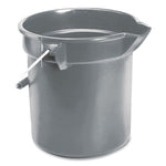 Load image into Gallery viewer, 10 Quart Plastic Utility Pail, Plastic, Gray, 10.5&quot; Dia
