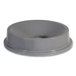Load image into Gallery viewer, Round Brute Funnel Top Receptacle, For 32-gallon Containers, 22.38&quot; Diameter X 5h, Gray
