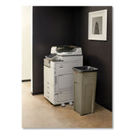 Load image into Gallery viewer, Untouchable Square Waste Receptacle, 23 Gal, Plastic, Beige
