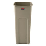 Load image into Gallery viewer, Untouchable Square Waste Receptacle, 23 Gal, Plastic, Beige
