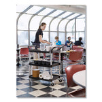 Load image into Gallery viewer, Xtra Utility Cart With Open Sides, Plastic, 3 Shelves, 300 Lb Capacity, 40.63&quot; X 20&quot; X 37.81&quot;, Black
