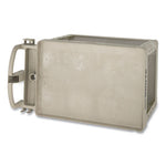 Load image into Gallery viewer, Heavy-duty Utility Cart With Lipped Shelves, Plastic, 2 Shelves, 500 Lb Capacity, 17.13&quot; X 38.5&quot; X 38.88&quot;, Beige
