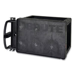Load image into Gallery viewer, Heavy-duty Utility Cart With Lipped Shelves, Plastic, 2 Shelves, 500 Lb Capacity, 17.13&quot; X 38.5&quot; X 38.88&quot;, Black
