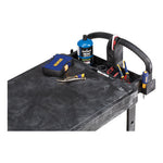 Load image into Gallery viewer, Flat Shelf Utility Cart, Plastic, 2 Shelves, 500 Lb Capacity, 25.25&quot; X 44&quot; X 38.13&quot;, Black
