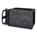 Load image into Gallery viewer, Heavy-duty Utility Cart With Lipped Shelves, Plastic, 2 Shelves, 750 Lb Capacity, 26&quot; X 55&quot; X 33.25&quot;, Black
