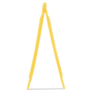 Caution Wet Floor Sign, 11 X 12 X 25, Bright Yellow, 6/carton