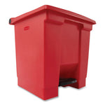 Load image into Gallery viewer, Indoor Utility Step-on Waste Container, 8 Gal, Plastic, Red

