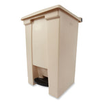 Load image into Gallery viewer, Indoor Utility Step-on Waste Container, 12 Gal, Plastic, Beige
