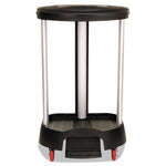 Load image into Gallery viewer, Premium Step-on Linen Hamper, 30 Gal, 20.38w X 22.25d X 37.88h, Aluminum/plastic, Black
