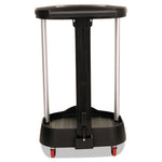 Load image into Gallery viewer, Premium Step-on Linen Hamper, 30 Gal, 20.38w X 22.25d X 37.88h, Aluminum/plastic, Black
