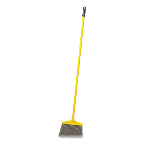 7920014588208, Angled Large Broom, 46.78" Handle, Gray/yellow