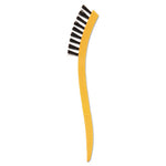 Load image into Gallery viewer, Synthetic-fill Tile And Grout Brush, Black Plastic Bristles, 2.5&quot; Brush, 8.5&quot; Yellow Plastic Handle
