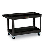 Load image into Gallery viewer, Service/utility Carts, Plastic, 2 Shelves, 500 Lb Capacity, 24&quot; X 40&quot; X 31.25&quot;, Black
