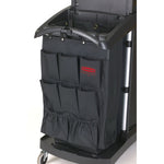 Load image into Gallery viewer, Fabric 9-pocket Cart Organizer, 19.75 X 1.5 X 28, Black
