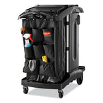 Load image into Gallery viewer, Fabric 9-pocket Cart Organizer, 19.75 X 1.5 X 28, Black
