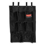 Load image into Gallery viewer, Fabric 9-pocket Cart Organizer, 19.75 X 1.5 X 28, Black
