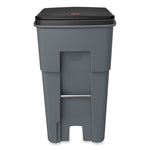 Load image into Gallery viewer, Brute Roll-out Heavy-duty Container, 65 Gal, Polyethylene, Gray
