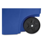 Load image into Gallery viewer, Square Brute Recycling Rollout Container, 50 Gal, Plastic, Blue
