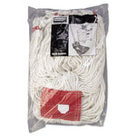 Load image into Gallery viewer, Web Foot Wet Mop Head, Shrinkless, Cotton/synthetic, White, Large, 6/carton
