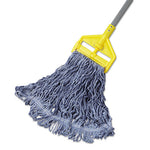 Load image into Gallery viewer, Super Stitch Blend Mop Head, Medium, Cotton/synthetic, Blue, 6/carton
