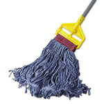 Load image into Gallery viewer, Super Stitch Blend Mop Head, Large, Cotton/synthetic, Blue, 6/carton
