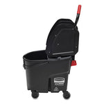 Load image into Gallery viewer, Wavebrake 2.0 Bucket/wringer Combos, Down-press, 35 Qt, Plastic, Black
