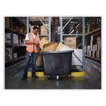 Load image into Gallery viewer, Cube Truck, 119.7 Gal, 500 Lb Capacity, Plastic/metal, Black
