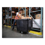 Load image into Gallery viewer, Cube Truck, 119.7 Gal, 500 Lb Capacity, Plastic/metal, Black
