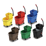 Load image into Gallery viewer, Wavebrake 2.0 Bucket/wringer Combos, Down-press, 35 Qt, Plastic, Yellow
