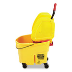 Load image into Gallery viewer, Wavebrake 2.0 Bucket/wringer Combos, Down-press, 35 Qt, Plastic, Yellow
