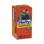 Load image into Gallery viewer, Easy Flaps Trash Bags, 30 Gal, 1.05 Mil, 30&quot; X 33&quot;, Black, 40/box
