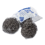 Load image into Gallery viewer, Stainless Steel Sponge, Polybagged, 1.50 Oz, Gray, 12/pack, 12/packs/carton
