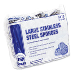 Load image into Gallery viewer, Stainless Steel Sponge, Polybagged, 1.75 Oz, Gray, 12/pack, 6 Packs/carton
