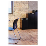Load image into Gallery viewer, Public Square Recycling Receptacles, Paper Recycling, 42 Gal, Steel, Black

