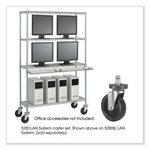 Load image into Gallery viewer, Caster Kit For Safco Task Master Industrial Shelving Units, Black, 4/set (2 Locking), Ships In 1-3 Business Days
