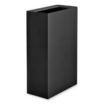 Load image into Gallery viewer, Mixx Recycling Center Rectangular Receptacle, 29 Gal, Steel, Black, Ships In 1-3 Business Days
