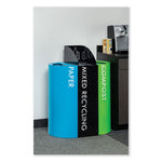 Load image into Gallery viewer, Mixx Recycling Center Rectangular Receptacle, 29 Gal, Steel, Green, Ships In 1-3 Business Days
