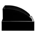 Load image into Gallery viewer, Mixx Recycling Center Lid, Topper Style, 9.87w X 19.87d X 0.62h, Black, Ships In 1-3 Business Days
