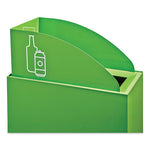 Load image into Gallery viewer, Mixx Recycling Center Lid, Topper Style, 9.87w X 19.87d X 0.62h, Green, Ships In 1-3 Business Days
